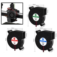 【Sleek】 3D Printer Fan 5015 Air Blower 5V 12V 24V Ultra-quiet Bearing About 7500 RPM Turbo Small Fan