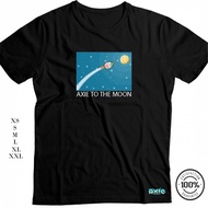 AXIE INFINITY AXIE TO THE MOON PRINTED TSHIRT EXCELLENT QUALITY (AAI26)