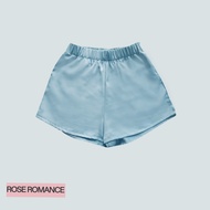 [พร้อมจัดส่ง]ROSE LACE BOW SHIRT BLUE เสื้อโบว์