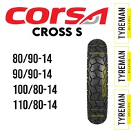 TAYAR SKUTER Corsa Platinum Cross S 80/90-14 > 110/80-14 (SYM Jet Power 125, Honda Air Blade, Beat, 
