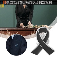 NANZHIJIA Funeral Ribbon Badge Brooch, Skin Cancer Awareness Black Ribbon Pin, Sweet Vintage Melanom