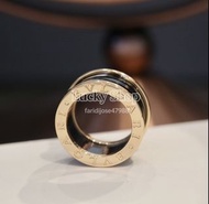 全新🌸 BVLGARI 寶格麗 B.zero1 黑陶瓷玫瑰金戒指 18K玫瑰金黑陶瓷
