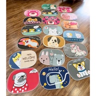 COMBO 6 TẤM thảm lau chân 3D thấm hút nước chống trơn trượt thảm chùi chân nhà bếp phòng tắm 40x60cm