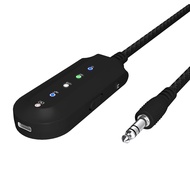 Wireless Vocal Remover 3.5mm Aux Bluetooth 5.3 Audio Receiver Adapter Music Splitter for Karaoke Liv