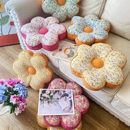 Export Floating Pure Cotton Fabric Pillow with Core Flower Pillow Sofa Lumbar Pillow Cushion Pastoral Cushion