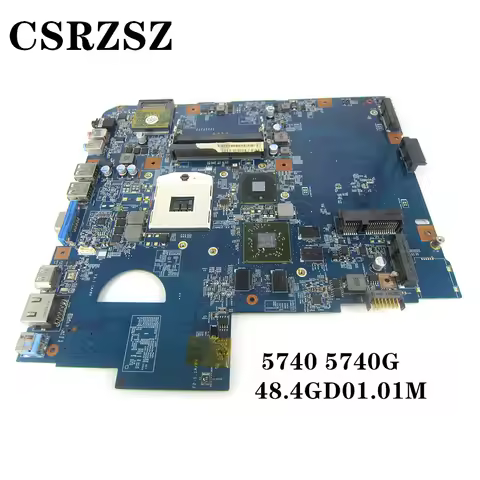 For Acer aspire 5740 5740G Laptop motherboard HM55 with graphic card 09285-1M 48.4GD01.01M Test ok 1