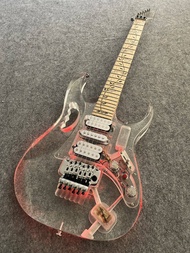 Ibanez Jem7V Electric Acrylic Guitar Colourful Lights