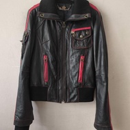 ASK ENQUIRED Sporty Leather Jacket