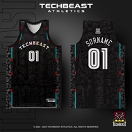 Kaizen Full Sublimation Basketball Jersey Techbeast ( CUSTOM NAME + NUMBER )