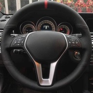 For Mercedes Benz E200L GLA CLA GLE C200l C200 C250 Hand Sewing Microfiber Leather Car Accessories C