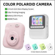 HD Mini Instant Print Camera Kids Instant Camera Black White Thermal Print Digital Camera Portable T