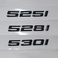 3D ABS Black Logo 520i 525i 528i 535i 530i Emblem Letters Sticker Car Trunk Badge For BMW 5 Series E