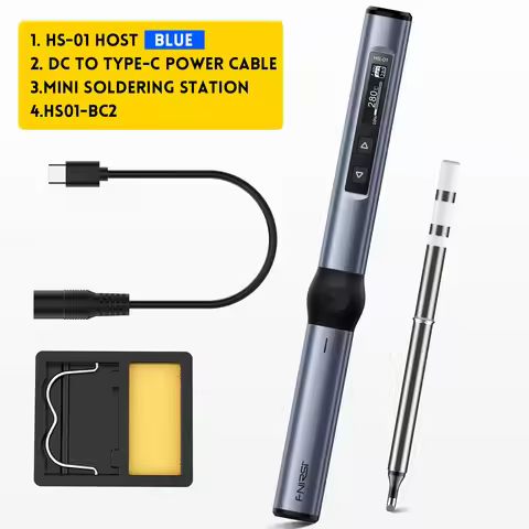 FNIRSI HS-01 HS01 Smart Soldering Iron PD 65W Adjustable Constant Temperature Portable Solder Electr