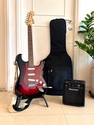 Fender Stratocaster Electric Guitar + Blackstar Amplifier  + Guitar Bag
