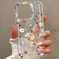 Nine nine case Realme 5 8 10 C25 C21 C30 C31 C33 C53 C55 Bright floral pattern transparent silicone 
