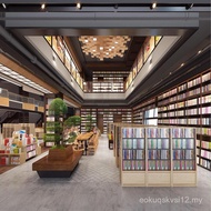 Bookstore Bookstore Bookstore Bookstore School Library Display Cabinet Bookcase Full Wall Lattice Ca