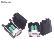 Ratswaiiy DB9 Serial Adapter RS232/485/422 Connector Male Female 9 Pin Breakout Terminals Connector 