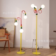 HY&amp; Memphis Northern EuropevintageMid-Ancient Colorful Fruit Floor Lamp Bedroom Dining Room Study Hotel Homestay Lamps F