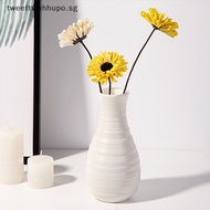 TWE Home Nordic Plastic Vase Simple Small Fresh Flower Pot Storage Bottle For Flowers Living Room Modern Home Decoration Ornaments SG