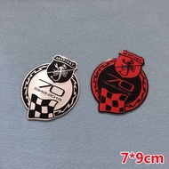 Suitable for ABARTH 70th Anniversary Edition Car Sticker ABARTH Scorpion Shield Metal Car Sticker Mo