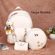 Glory id ( BISA BAYAR DITEMPAT ) TAS RANSEL WANITA BERANAK TERBARU 2020 - TAS WANITA - BACKPACK LOUI