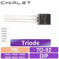 50Pcs DIP TO-92 TO92 79L05 79L06 79L08 79L09 79L12 79L15 Direct-plug Triode