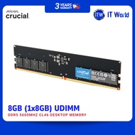 Crucial 8GB (1x8GB) DDR5 5600MHz CL46 UDIMM Desktop Memory (CT8G56C46U5) | itw DDR5 RAM
