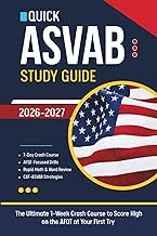 Quick - ASVAB Study Guide 2026/2027: The Ultimate 1-Week Crash Course to Score High on the AFQT at Y