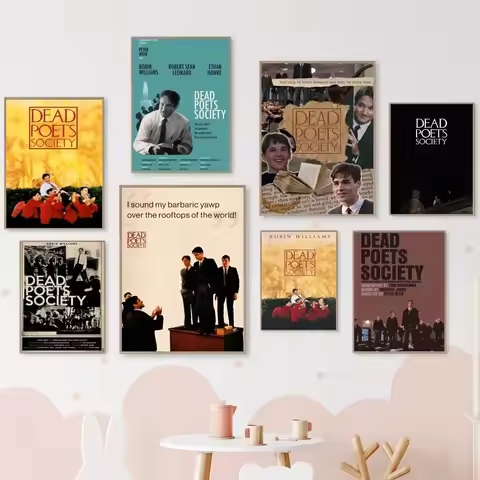 Vintage Canvas Painting Dead Poets Society Classic Poster Home Living Room Bedroom Bar Cafe Decor Ho