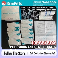 ﺴ✙№Dog Cat Canine Parvo and Distemper Test kit FPV &amp; Corona Virus Antigen Test kit Pregnancy Test ki