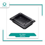 Virtuspack Mika Sushi/ Sushi Gormet/ SG-6 Black High Lid/ 50 pcs/