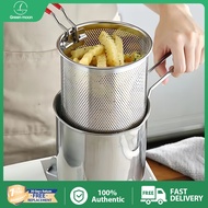 Green Moon Oil Fryer Pot Induction Cooker Fryer Pot French Fries Strainer Deep Frying Pan Noodle pot