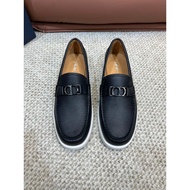 1: 1 Dior Dior 2025 Counter New Style DI Men's Shoes Genuine Leather Breathable Low-Top Leather Shoe