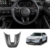Car V Style Steering Wheel Panel Cover Trim Decoration Frame Sticker for Honda Vezel HR-V HRV 2021 2022