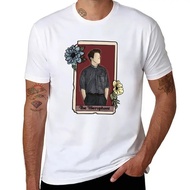 T-shirt Fleabag Tarot, saiz besar, T-shirt cetakan lucu, kapas, T-shirt lelaki dengan cetakan lucu.