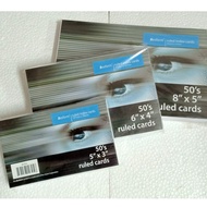 Bundle sale of 2 pks (@50cards) Azone Besform  Ruled Index Card 3"x5" / 4"x6" / 5"x8"  and 3"x5" Pla