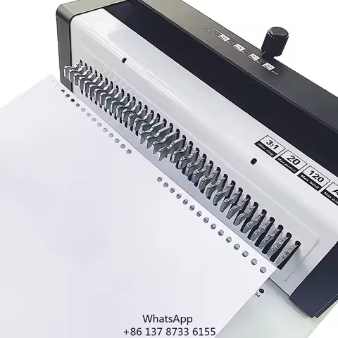 Most Popular Note Book Velo Desktop Perfect Binding Machine Comb Binding Machine