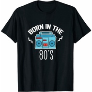 Born in the 1980s, the 80s new fashion regular T-shirt print