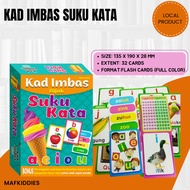 [MOMMYHAPPY] KAD IMBAS BIJAK  SUKU KATA - LATIHAN MENGEJA SUKU KATA - SUKU KATA BERWARNA