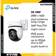 TP-LINK TAPO C530WS 3K 5MP / C520WS 2K 4MP Outdoor Pan/Tilt Security WiFi Camera C530WS