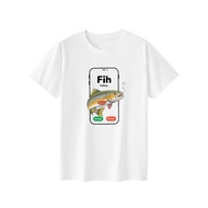 Fih Incoming Call Meme T-Shirt Funny Fih Calling T-Shirt Humor Tee Fishermen Ocean Lovers Graphic Te