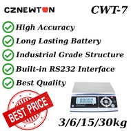 [READY STOCK] 3/6/15/30KG CZNEWTON CWT-7 DIGITAL WEIGHING SCALE TABLE TOP SCALE INDUSTRIAL GRADE