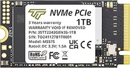 Timetec 1TB M.2 2242 NVMe SSD - PCIe Gen3x4, Single Sided, Read/Write Up to 2,500/1,700 MB/s, Compat