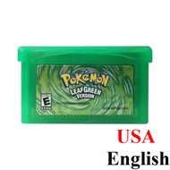 Bandai | Pokémon GBA Game Cartridge FireRed LeafGreen Ruby Sapphire Emerald Snakewood Clover for GBA