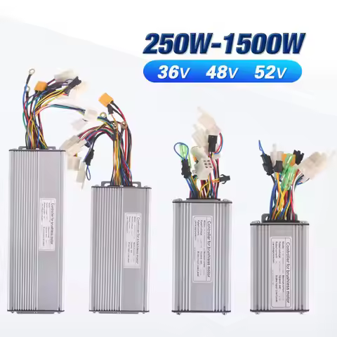 Electric Bike Controller 36V 48V KT Controller Dual Mode Sinewave 250W 350W 500W 750W 1000W 1500W Eb