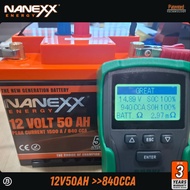 12V 50AH DIN45 (840CCA) NANEXX ADVANCED TECHNOLOGY BATTERY