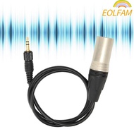 EOLFAM 3.5mm to 3pin XLR Cable, Locking Connector 1/8inch TRS Male to 3pin XLR Male Balanced Audio C