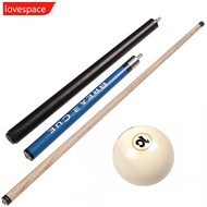 LOVESPACE 1Pc 145CM 9.5/14MM Club Head Split Ash Wood Pool Cue Punch And Jump Dual-Purpose Billiard 