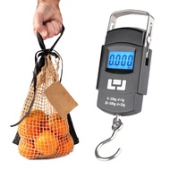 Luggage Weight Scale Fish Weighing Scales Digital Handheld Suitcase Weigher for w/ Hook 110lb /50kg 