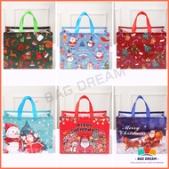 Large Capacity Christmas Non-woven Fabric Gifts Bag / Christmas Eve Candy Chocolate Snack Gifts Bag 